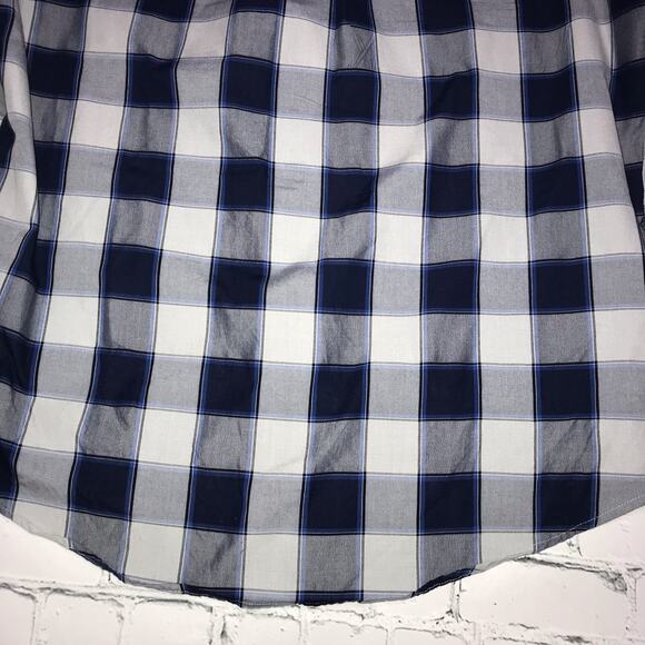 Blue Medium Square Button Down Shirt - Picture 8 of 9